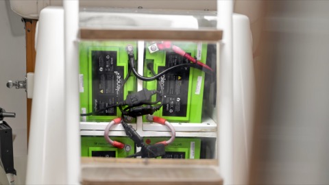 Photo of the Pegasus Racing J-E100 — Lithium Ion sail drive batteries