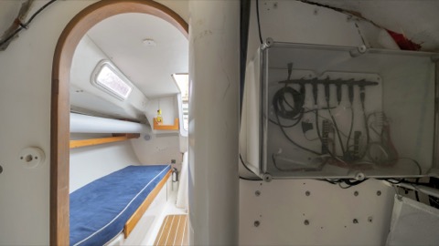 Photo of the Pegasus Racing J-E100 — Forward bulkhead electronic connections